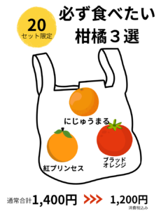 【店舗情報】限定20　必食！自宅用カンキツ袋