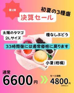 【店舗情報】あと33時間で通常価格に！